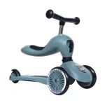 Scoot & Ride Highwaykick 1 2-in-1 Convertible Kickboard Scooter Steel