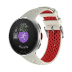 Polar Pacer Pro Silver with White Armband