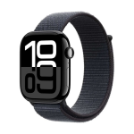 Apple Watch Series 10 GPS 46mm Black Aluminium Case with Sport Loop Black