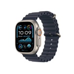 Apple Watch Ultra 2 LTE 49mm Natural Titanium Case with with Ocean Band Navy