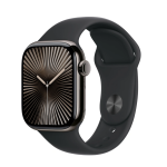 Apple Watch Series 10 4G 42mm Slate Titanium Case with Black Sports Armband S/M