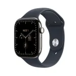 Apple Watch Series 12 46mm Grey (Dark Blue Rubber Strap M/L)