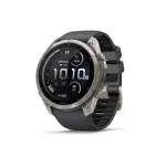 Garmin Fenix 9 Pro Smartwatch 51mm Carbon Gray DLC Titanium with Black Pebble Grey Silicone Band