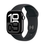 Apple Watch Series 10 GPS 42mm Black Aluminium Case with Sport Band M/L Black