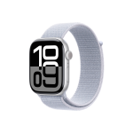Apple Watch Series 10 GPS 46mm Silver Aluminium Case with Sport Loop S/L Blue Cloud