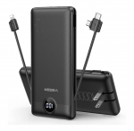 Veger Power bank C11 2A 22,5W 10000mAh with built in USB-C / Lightning Black