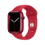 Apple Watch Series 7 GPS 41mm Red Aluminium Case with Red Sport Band