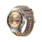 Huawei Watch GT 6 Pro 46mm Silver Brown Strap