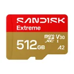 SanDisk Extreme 512GB MicroSDHC UHS-I Class 10