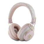 Guess PU 4G Metal Logo ENC Wireless Headphone Pink