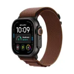 Apple Watch Ultra 4 49mm Black (Rode Textiel Strap L)