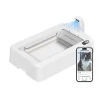 Petkit Purobot CRYSTAL DUO Intelligent Self-Cleaning Cat Litter Box with AI Camera White