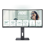 AOC CU34P3CV Curved Office Monitor 34" UltraWide Quad HD LED Black