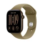 Apple Watch Series 12 42mm Bronze (Donkergroene Rubber Strap M/L)