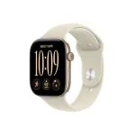 Apple Watch Series 12 GPS 46mm Light Gold Aluminium Case Sand Sport Band S/M