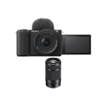 Digital Mirrorless Camera Sony ZV-E10 II with 16-50mm and 55-210mm Lenses Black
