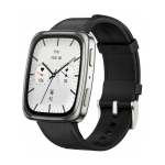 Amazfit Active 2 Square Silver Case with Black Strap