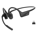 SHOKZ OpenComm2 UC 2025 Upgrade Bone Conduction Wireless Headset with USB-C Dongle Black