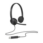 Logitech H340 Computer Headset Black