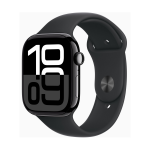 Apple Watch Series 10 GPS 46mm Black Aluminium Case with Sport Band M/L Black