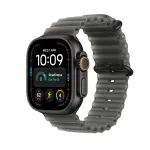 Apple Watch Ultra 4 (2026) 5G 49mm Black Titanium Case with Translucent Black Ocean Band Black