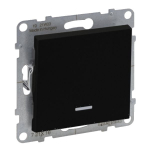 1-ahelaline valgustusega nupp Legrand Suno 721416 (must)