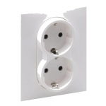 2-ne maandusega pistikupesa Legrand Suno 721126 (valge)