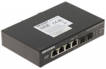 POE L&Uuml;LITI DS-3T0506HP-E/HS 4-PORDILINE SFP Hikvision