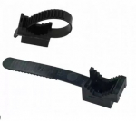 Keeratav kaablihoidik rihmaga Pawbol H.7202C UP-22 (valge, 22mm, 100tk)