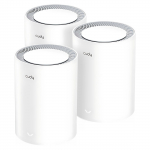 KOGU KODU WI-FI S&Uuml;STEEM MESH M3000 (3-PAKEND) Wi-Fi 6 2,4 GHz, 5 GHz, 574 Mbps + 2402 Mbps CUDY