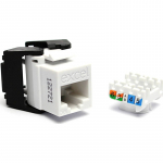 Pistikupesa EXCEL 100-202-WT RJ45 (valge, Cat5e, UTP, Keystone)