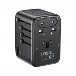 UNIVERSAALNE V&Otilde;RGUADAPTER KOOS USB-TOITEADAPTERIGA P1122ABK01 GaN UNITEK