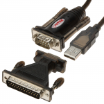 MUUNDUR Y-105A USB-A / RS232 - DB9 + ADAPTER DB9/DB25 UNITEK