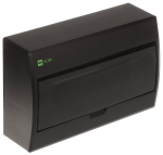 Pinnale paigaldatav jaotuskapis 12-modulaarne ELEGANT-1X12/NT/B/EPN Elektro-Plast