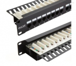 L&uuml;lituspaneel 19" 1U 24 porti Excel 100-302 (kat.6e)