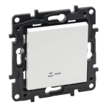 Legrand Niloe Step 863116 1-kohaline &uuml;mberl&uuml;liti LED-indikaatoriga (valge)