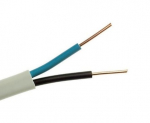 Toitekaabel Lietkabelis BVV-P 2x1.5 (vask, monoliit, PVC, valge, 100m)
