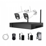 2 WIFI kaameravalvekomplekt Longse LW8MC82B1, 8Mp, 2,8mm, 30m IR, 30m LED, inimese ja auto tuvastamine