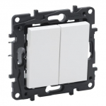 Kahe v&otilde;tmega nupp Niloe Step Legrand 863112