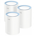 TERVE KODU WI-FI S&Uuml;STEEM MESH M1200(3-PACK) 2.4 GHz, 5 GHz, 300 Mbps + 867 Mbps CUDY