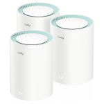 KODU WI-FI S&Uuml;STEEM MESH M1300 (3-PAKEND) 2,4 GHz, 5 GHz, 300 Mbps + 867 Mbps CUDY