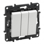 Kolme v&otilde;tmega nupp Niloe Step Legrand 863103