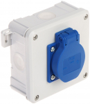 &Uuml;HE PESAGA PISTIKUPESAGA JA &Uuml;HENDUSKASTIGA 2K/98X98/GN-230/EPN 250 V AC 16 A IP54 Elektro-Plast