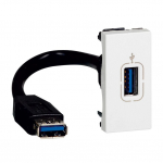 USB A andmesisend Legrand Mosaic 078746