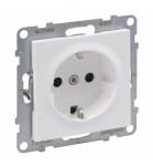 Valge maandusega pistikupesa Suno Legrand 721120