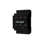 Nutikas kontroller Shelly Pro 3 (Wi-Fi, LAN, Bluetooth, 3 kanalit)