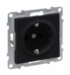 Must maandatud pistikupesa Suno Legrand 721420