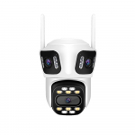 Kontrollitav+fikseeritud WIFI IP kaamera inimeste tuvastamise funktsiooniga Pyramid PYR-SH800QDL-3, 3x2MP, mikrofon, WIFI, MicroSD &uuml;hendus, iCsee rakendus