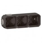 V&auml;limine karp tihenditega 3 tk. Plexo Legrand 069603L (antratsiit)