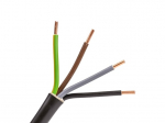 Lietkabelis CYKY 5x2,5 mm2 must toitekaabel (100 m, 450/750 V)